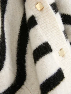 New Gestrickter Cardigan Mit Knopfleiste Damen Pullover Und Cardigans