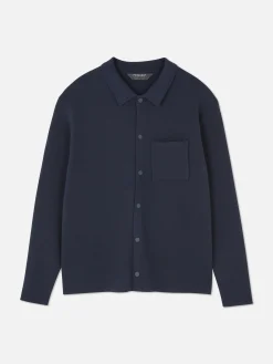 Best Gestricktes Hemd Mit Druckknöpfen Herren Hemden