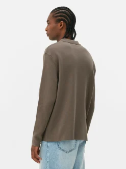 Discount Gestricktes Hemd Mit Druckknöpfen Herren Hemden