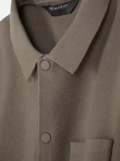 Discount Gestricktes Hemd Mit Druckknöpfen Herren Hemden