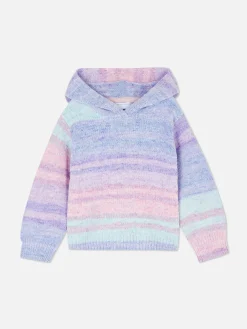 Best Gestricktes Hoodie Mit Regenbogenmotiv Kinder Pullover Und Cardigans