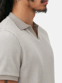 Clearance Gestricktes T-Shirt Mit Reverskragen Herren Tops Und T-Shirts