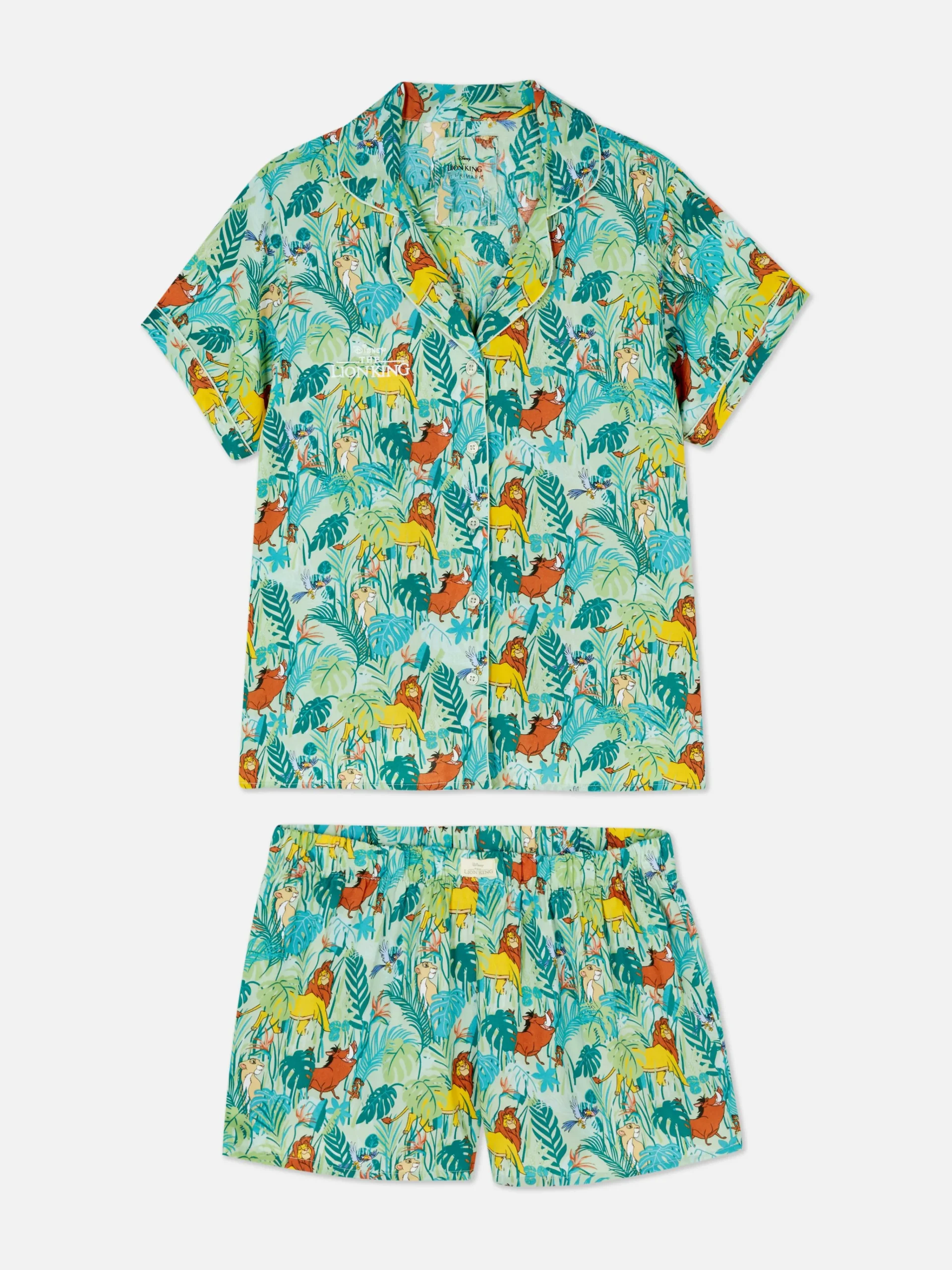 New Gewebter „Disney Der König Der Löwen“ Schlafanzug Mit Kurzarmhemd Damen Schlafanzüge