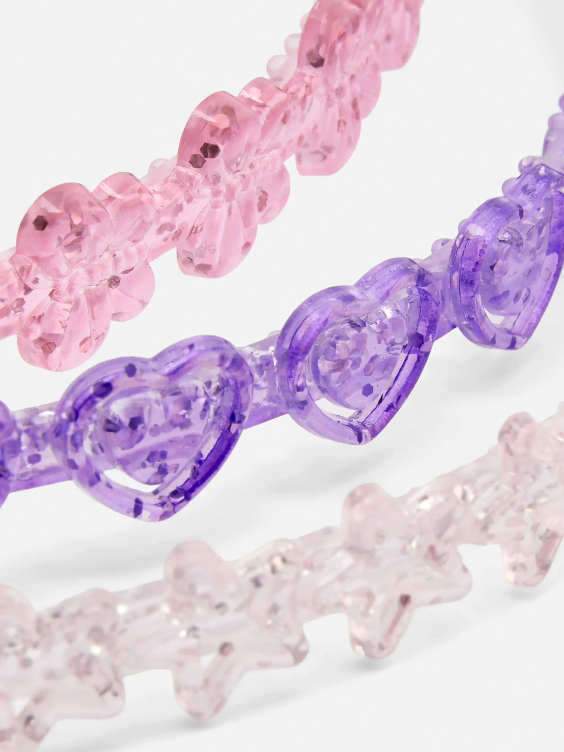 Sale Glitzer-Haarbänder, 3er-Pack Kinder Haarschmuck