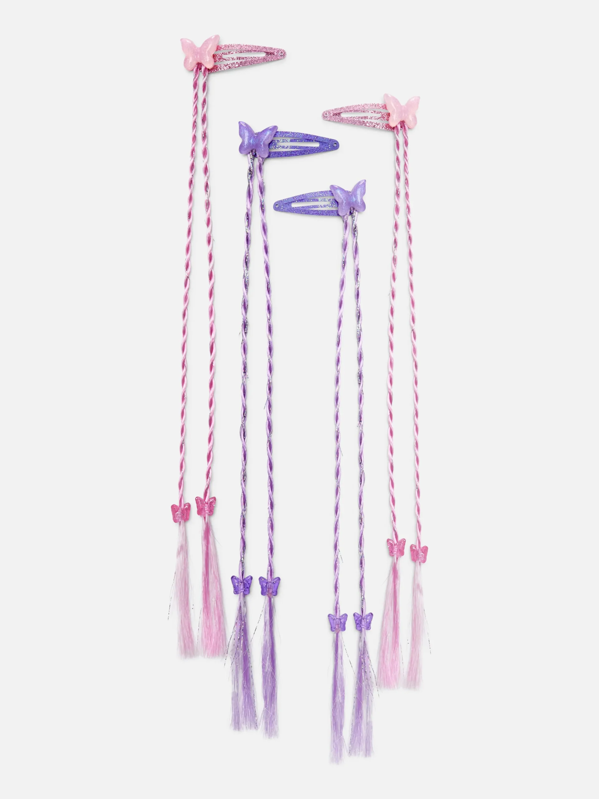 Online Glitzernde Schmetterlings-Haarspangen, 4er-Pack Kinder Haarschmuck
