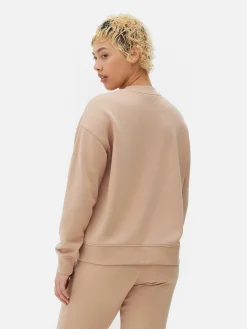 Discount Grafik-Sweatshirt Mit Rundhalsausschnitt Damen Loungewear|Hoodies Und Sweatshirts