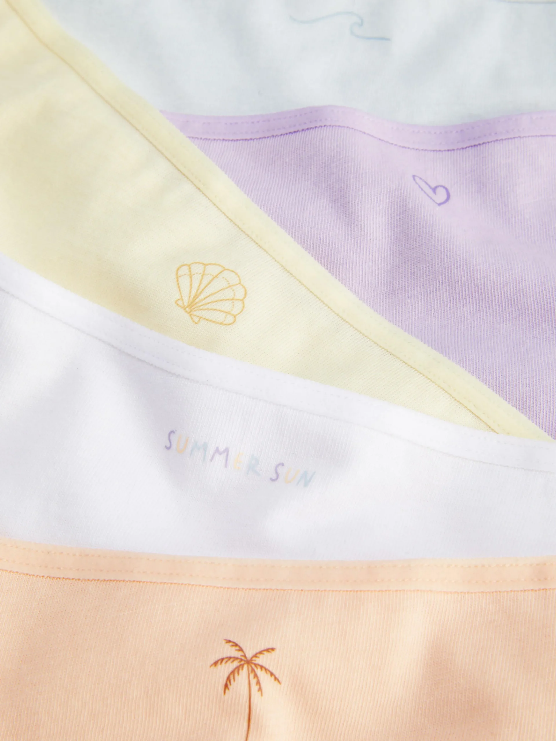 Grafische Tangas, 5er-Pack Damen Slips