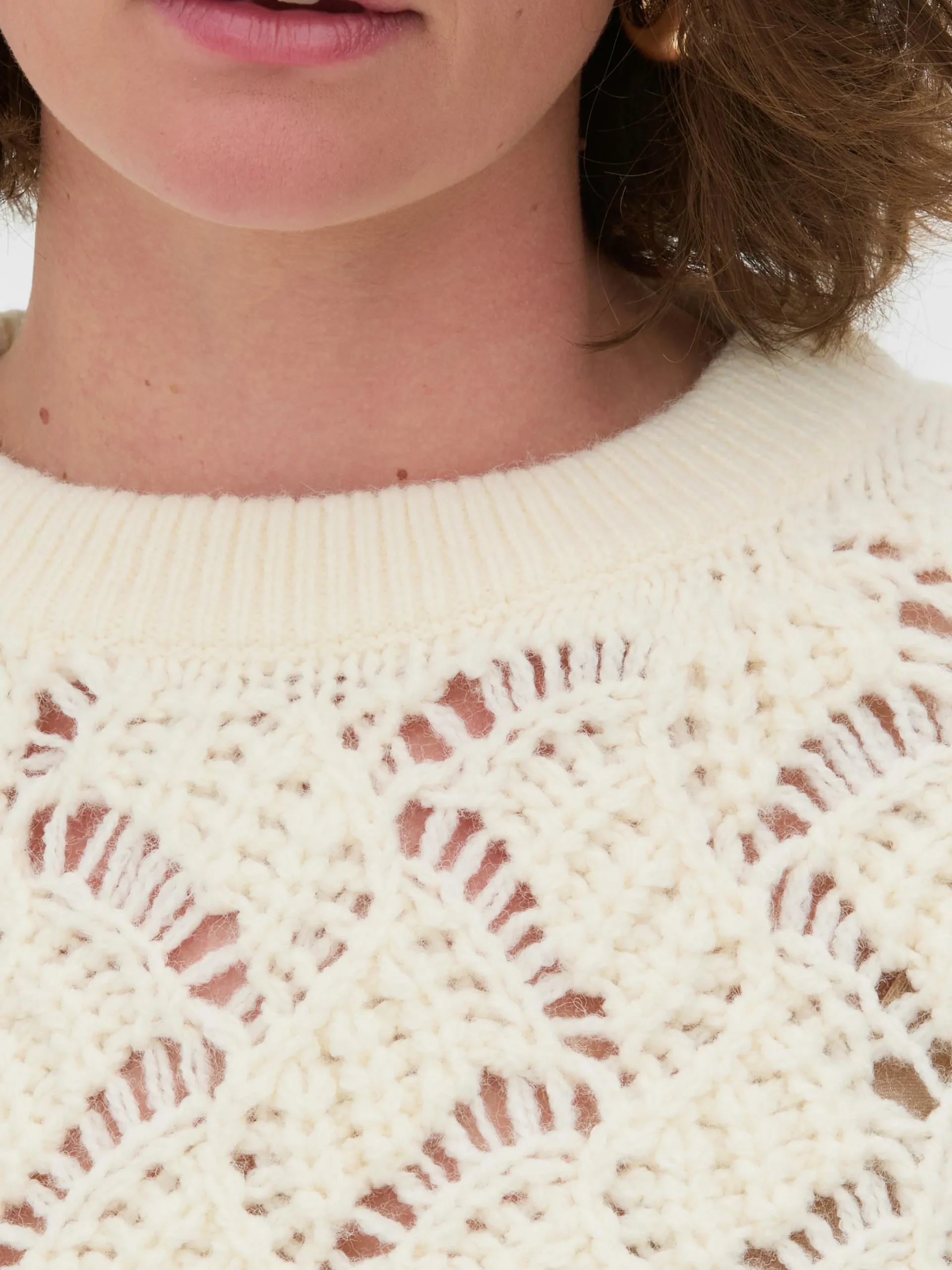 Hot Grobmaschiger „Rita Ora“ Strickpullover Mit Zopfmuster Damen Pullover Und Cardigans