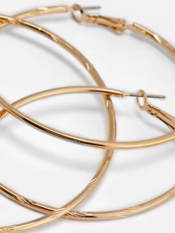 Große Creolen, 2er-Pack Damen Schmuck