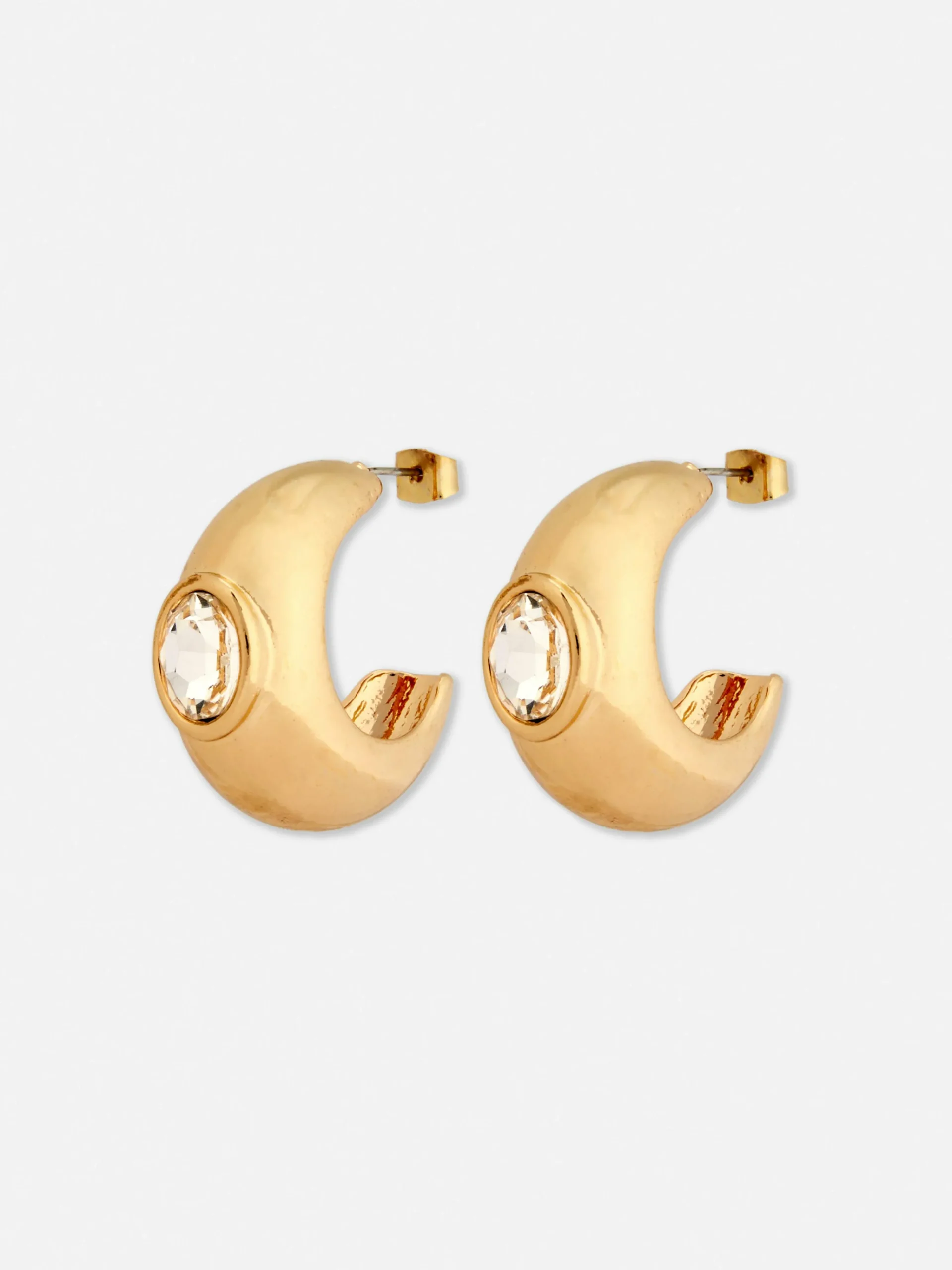 Online Große „Rita Ora“ Creolen Mit Schmucksteinen Damen Schmuck