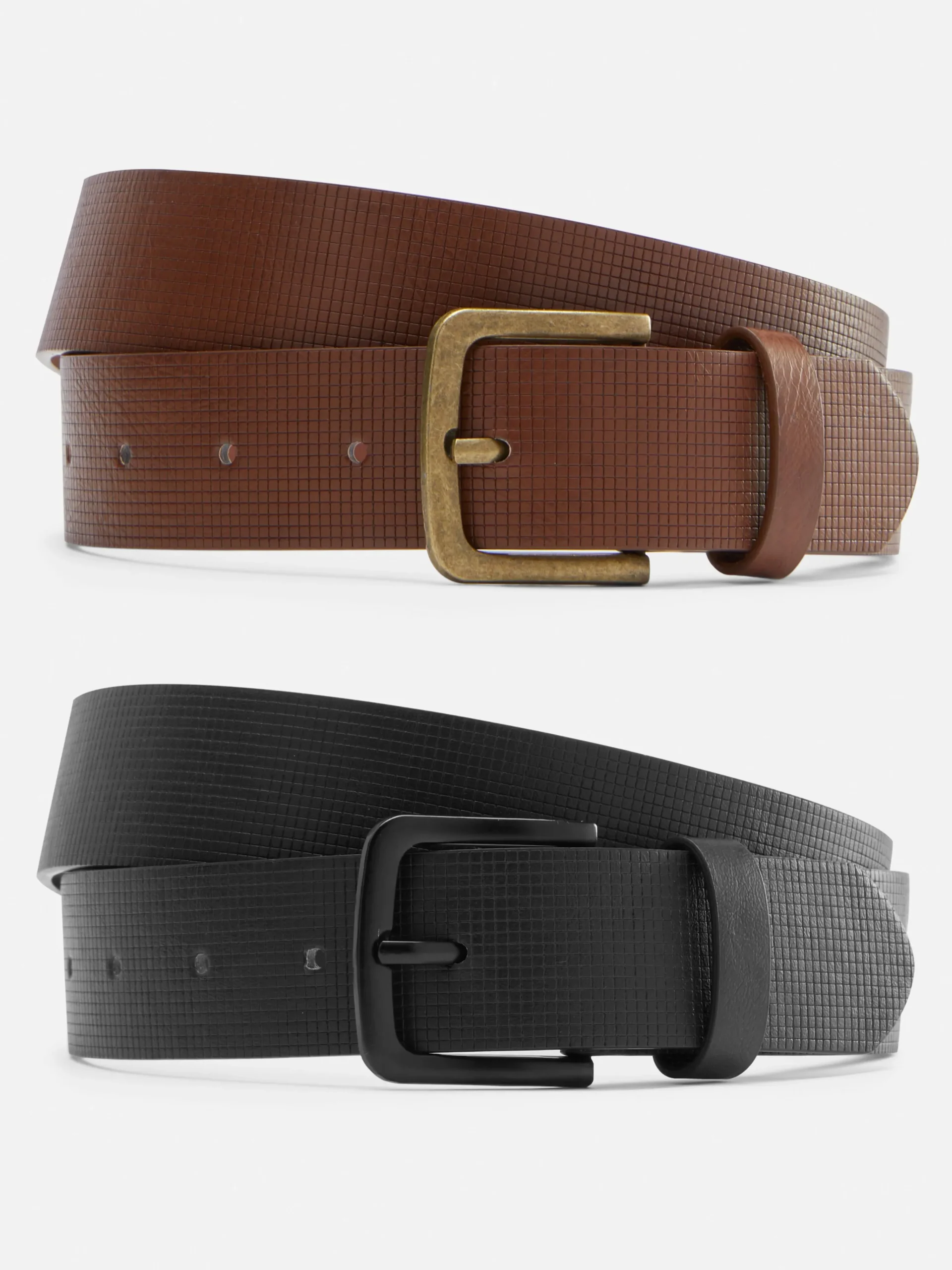 Sale Gürtel Mit Prägung, 2er-Pack Herren Gürtel