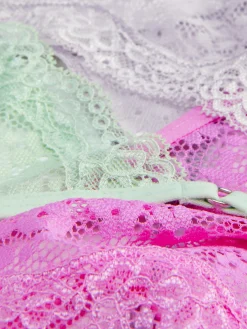 Sale G-String-Tangas Aus Spitze, 3er-Pack Damen Slips