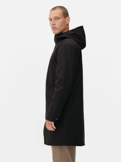 Best Gummierter Parka Mit Kapuze Herren Jacken Und Mäntel