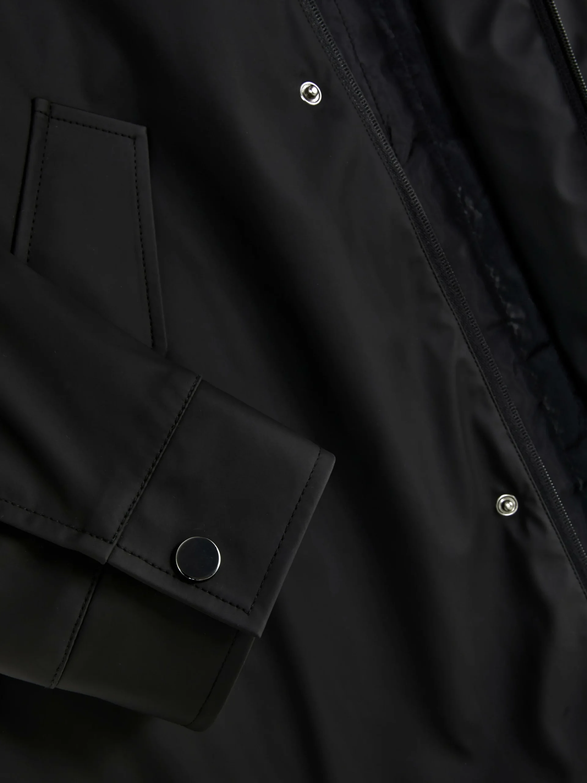 Best Gummierter Parka Mit Kapuze Herren Jacken Und Mäntel