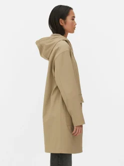 New Gummierter Regenmantel Mit Kapuze Damen Jacken Und Mäntel