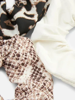 Haargummis Mit Animalprint, 3er-Pack Damen Haarschmuck