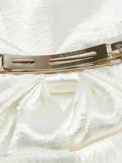 New Haarschleife Aus Satin Mit Knittereffekt Damen Haarschmuck