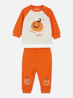 Sale „Halloween“ Sweatshirt Mit Kürbismotiv Und Jogginghose Kinder Halloween-Kostüme Für Kinder|Halloween Alle