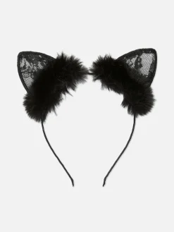 Best Halloween-Katzenohren Aus Spitze Damen Halloween-Accessoires|Halloween Alle