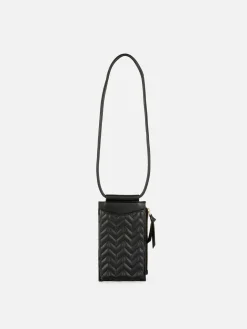 Clearance Handytasche Mit Reißverschluss Und Chevron-Muster Damen Taschen Und Portemonnaies