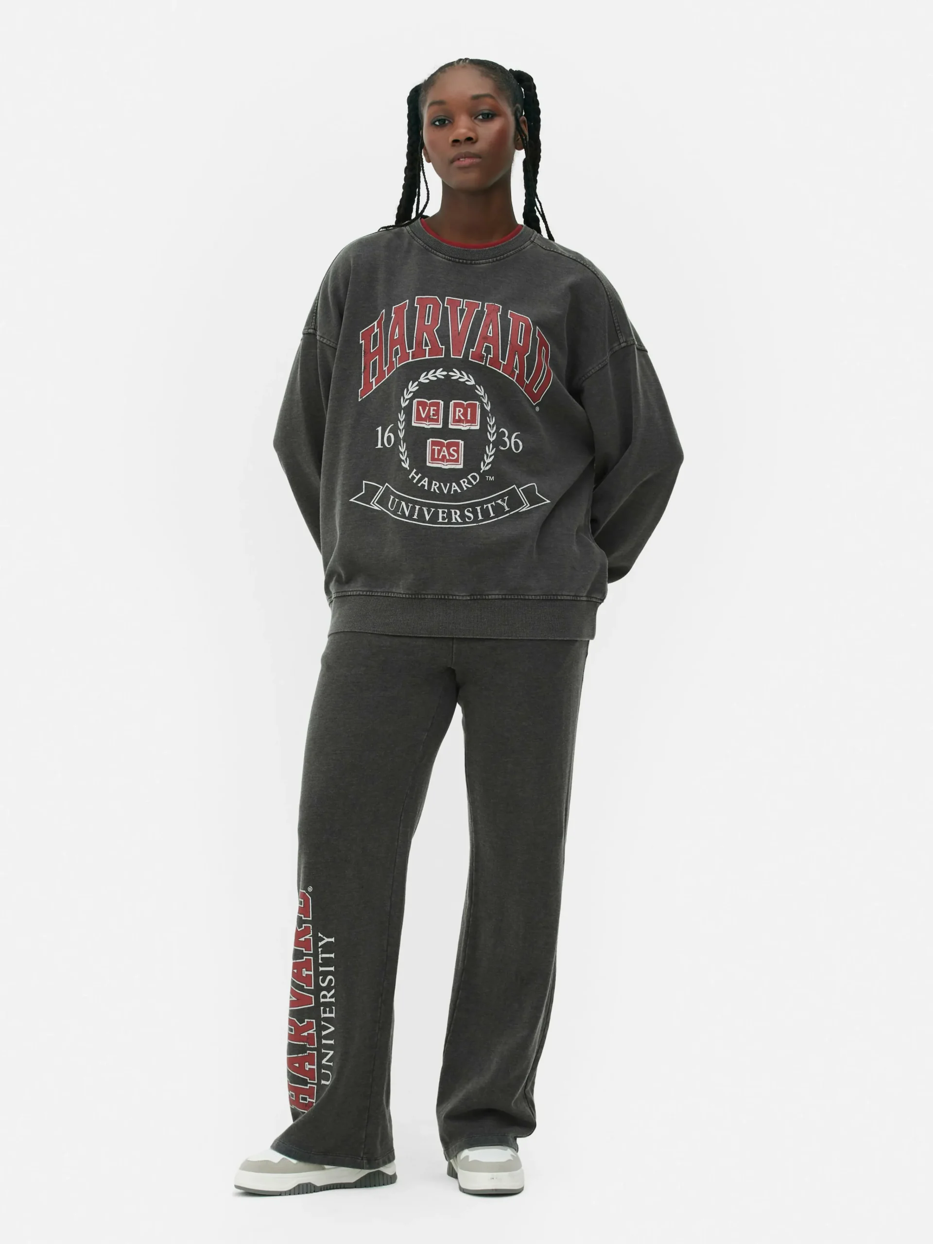 Best „Harvard“ Sweatshirt In Acid-Wash-Optik Damen Hoodies Und Sweatshirts