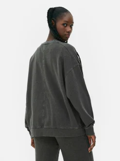 Best „Harvard“ Sweatshirt In Acid-Wash-Optik Damen Hoodies Und Sweatshirts