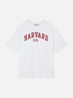 New „Harvard“ T-Shirt Im Oversized-Look Damen Tops Und T-Shirts