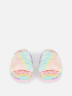 Hot Hausschuhe Aus Kunstfell Mit Ombré-Optik Kinder Hausschuhe