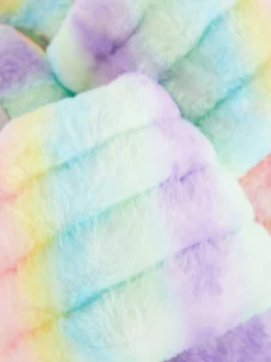 Hot Hausschuhe Aus Kunstfell Mit Ombré-Optik Kinder Hausschuhe