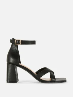 Hot Heels Mit überkreuztem Riemchen, Weite Passform Damen Heels