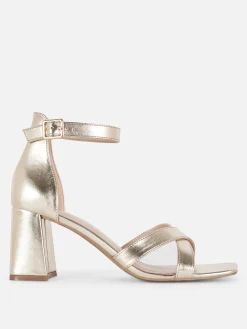 Hot Heels Mit überkreuztem Riemchen, Weite Passform Damen Heels