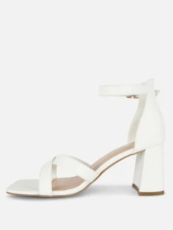 Online Heels Mit überkreuztem Riemchen, Weite Passform Damen Heels