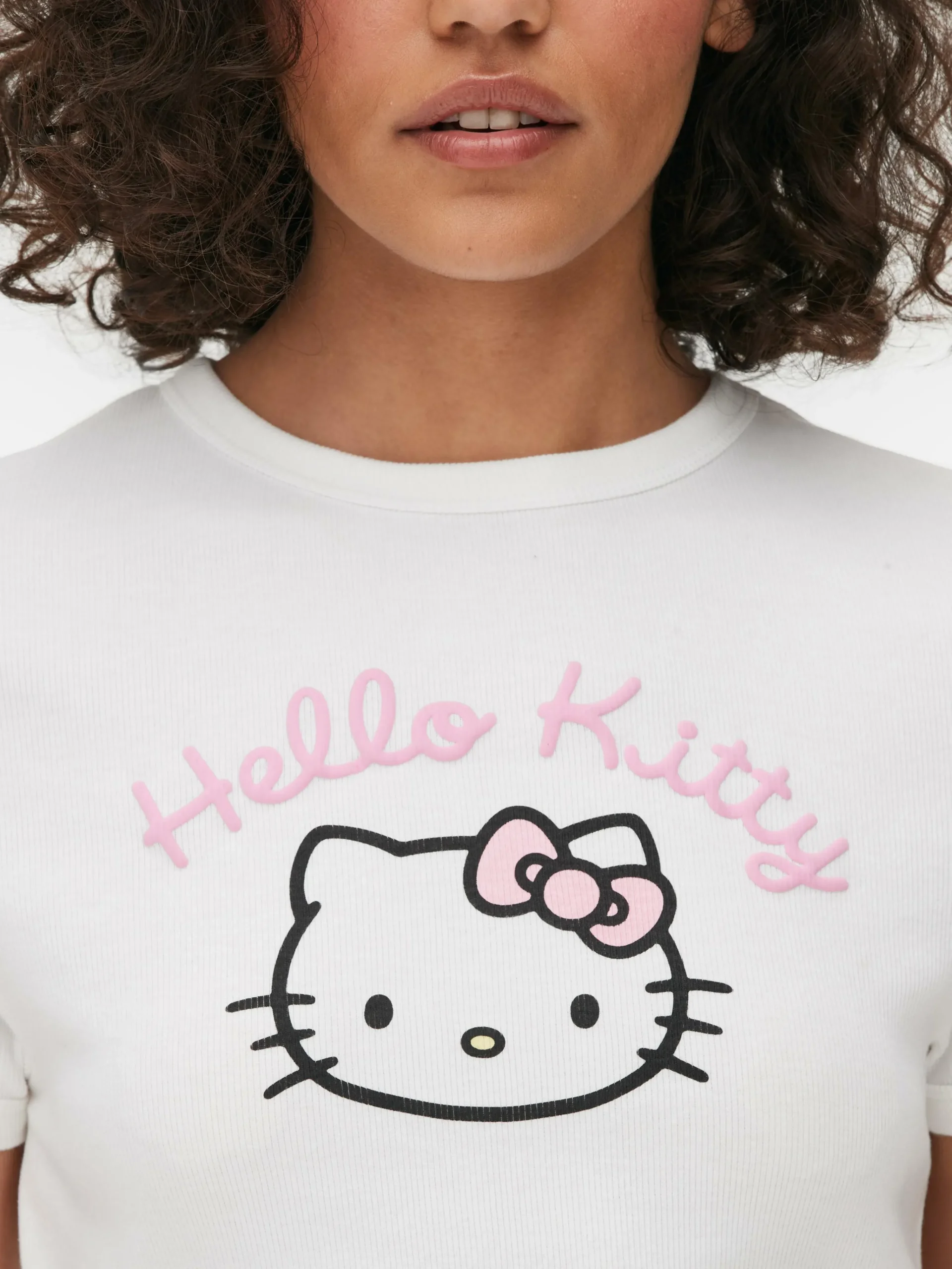 New „Hello Kitty“ Baby Tee Schlafanzug-Oberteil Damen Schlafanzugoberteile
