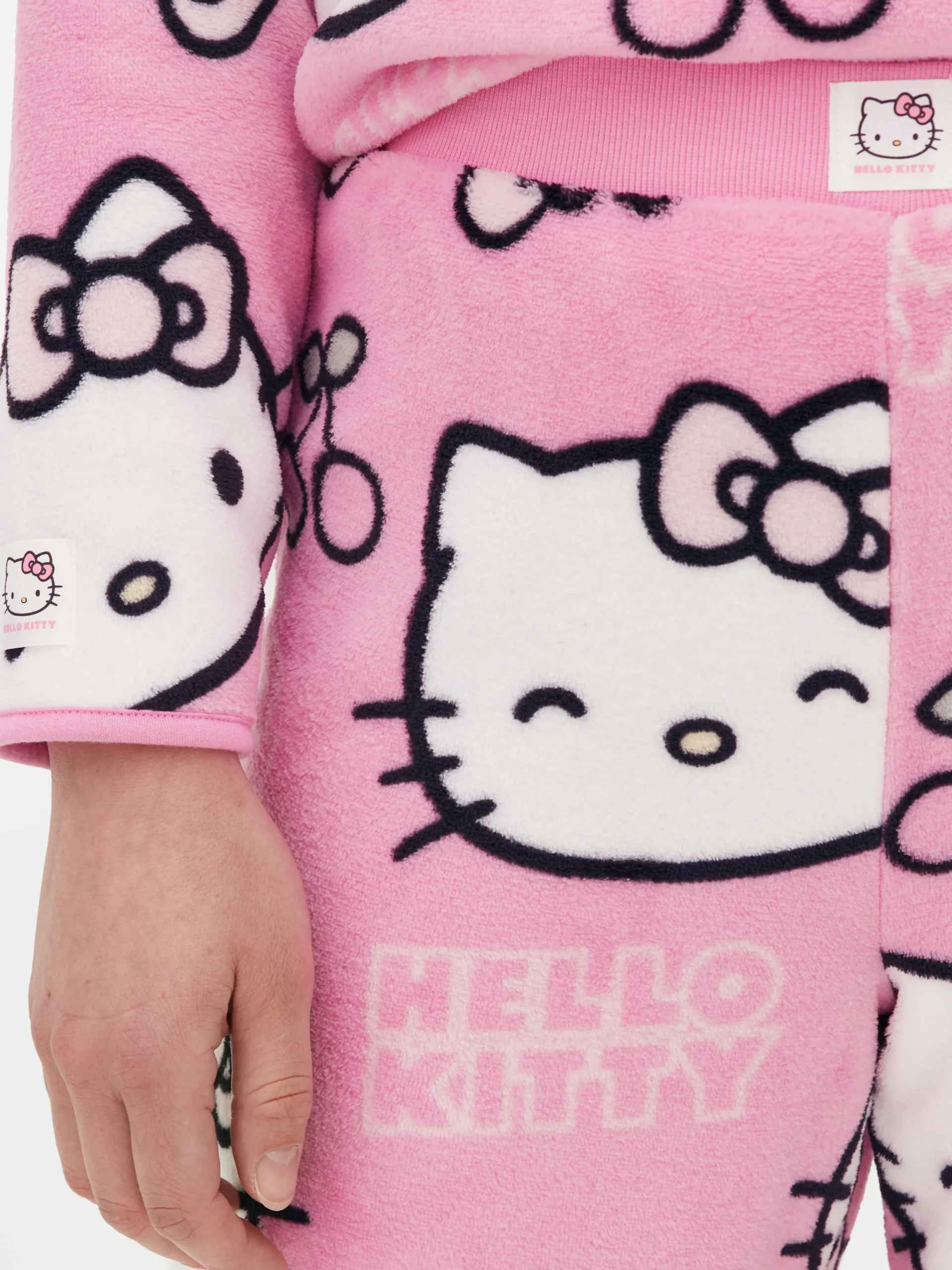 Best „Hello Kitty“ Fleece-Schlafanzughose Zum 50. Jubiläum Damen Schlafanzughosen