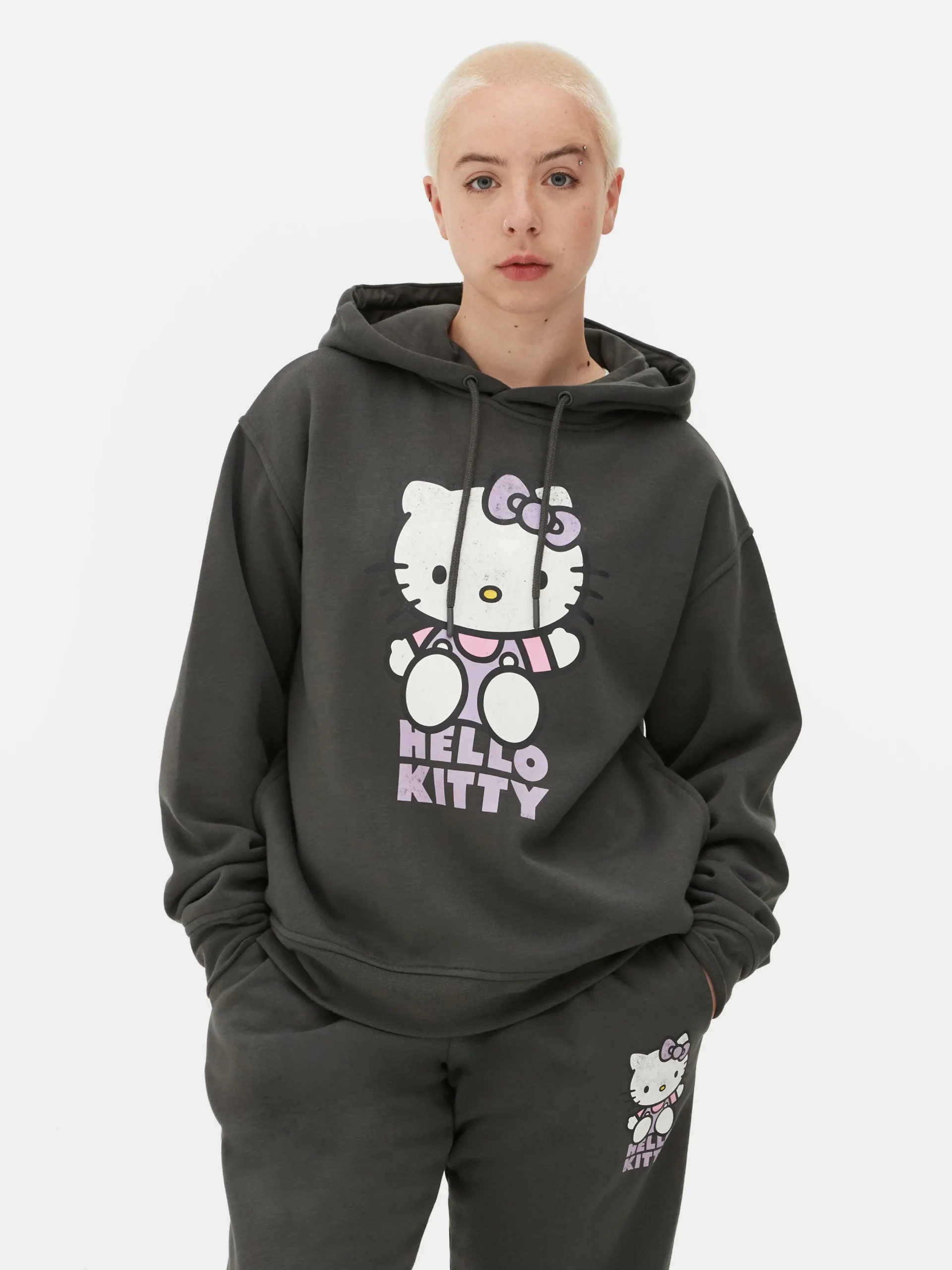 Outlet „Hello Kitty“ Hoodie Mit Charakter-Print Damen Hoodies Und Sweatshirts