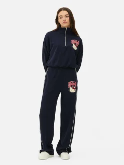 Sale „Hello Kitty“ Jogginghose Mit Geradem Bein Und Seitenstreifen Damen Jogginghosen