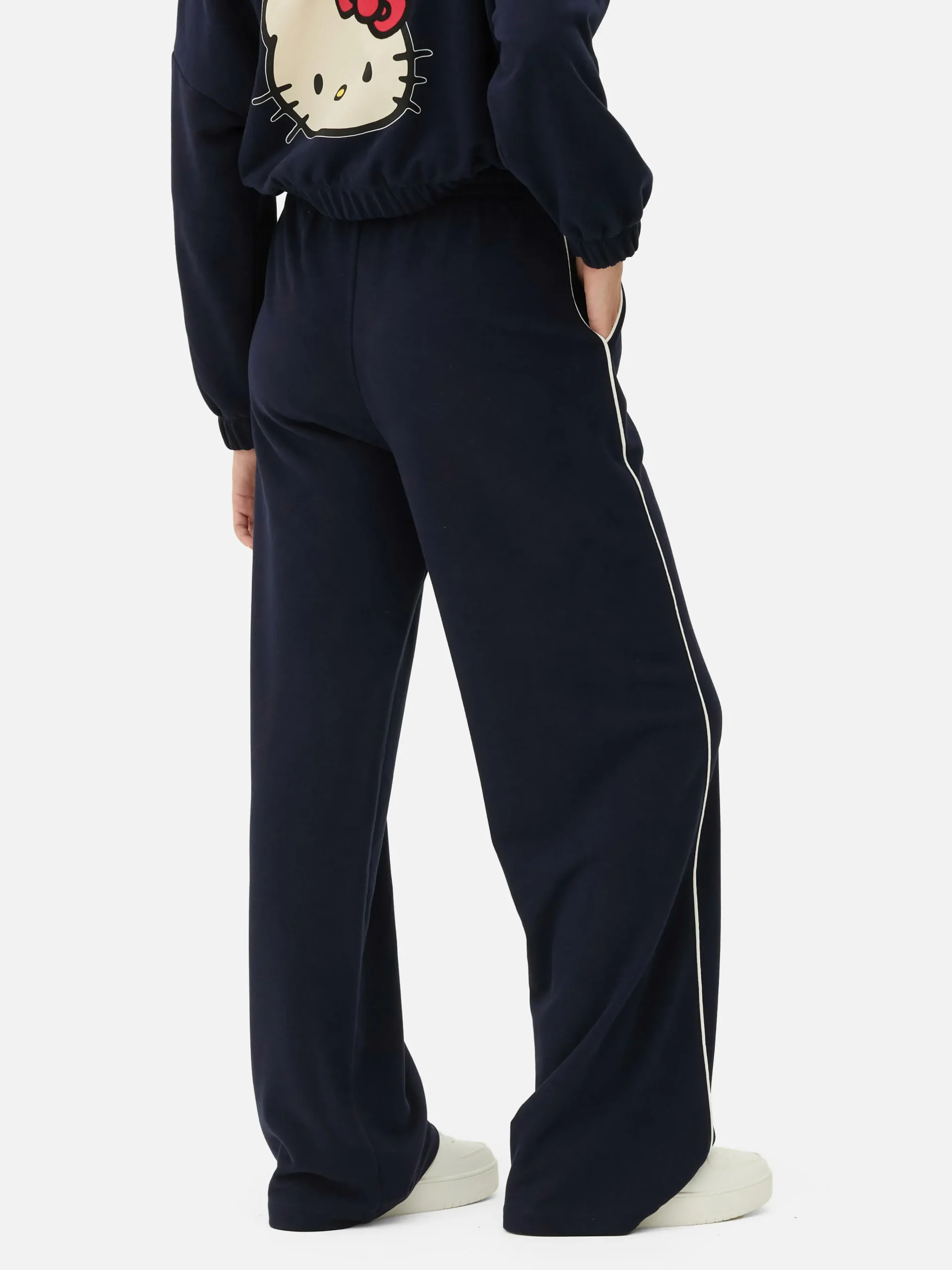 Sale „Hello Kitty“ Jogginghose Mit Geradem Bein Und Seitenstreifen Damen Jogginghosen