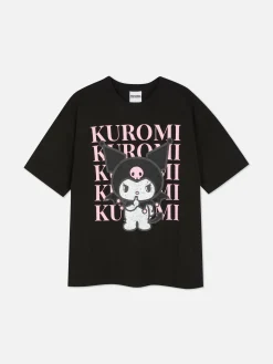 Outlet „Hello Kitty Kuromi“ T-Shirt Im Oversized-Look Damen Tops Und T-Shirts