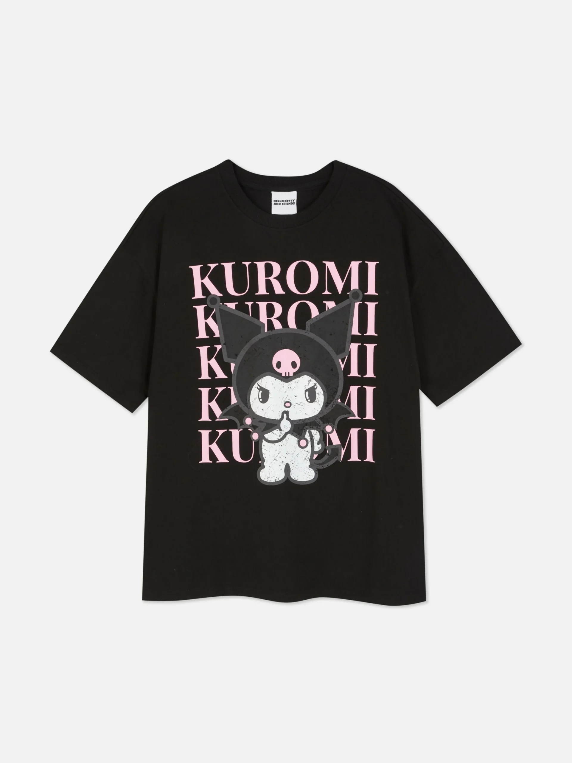 Outlet „Hello Kitty Kuromi“ T-Shirt Im Oversized-Look Damen Tops Und T-Shirts