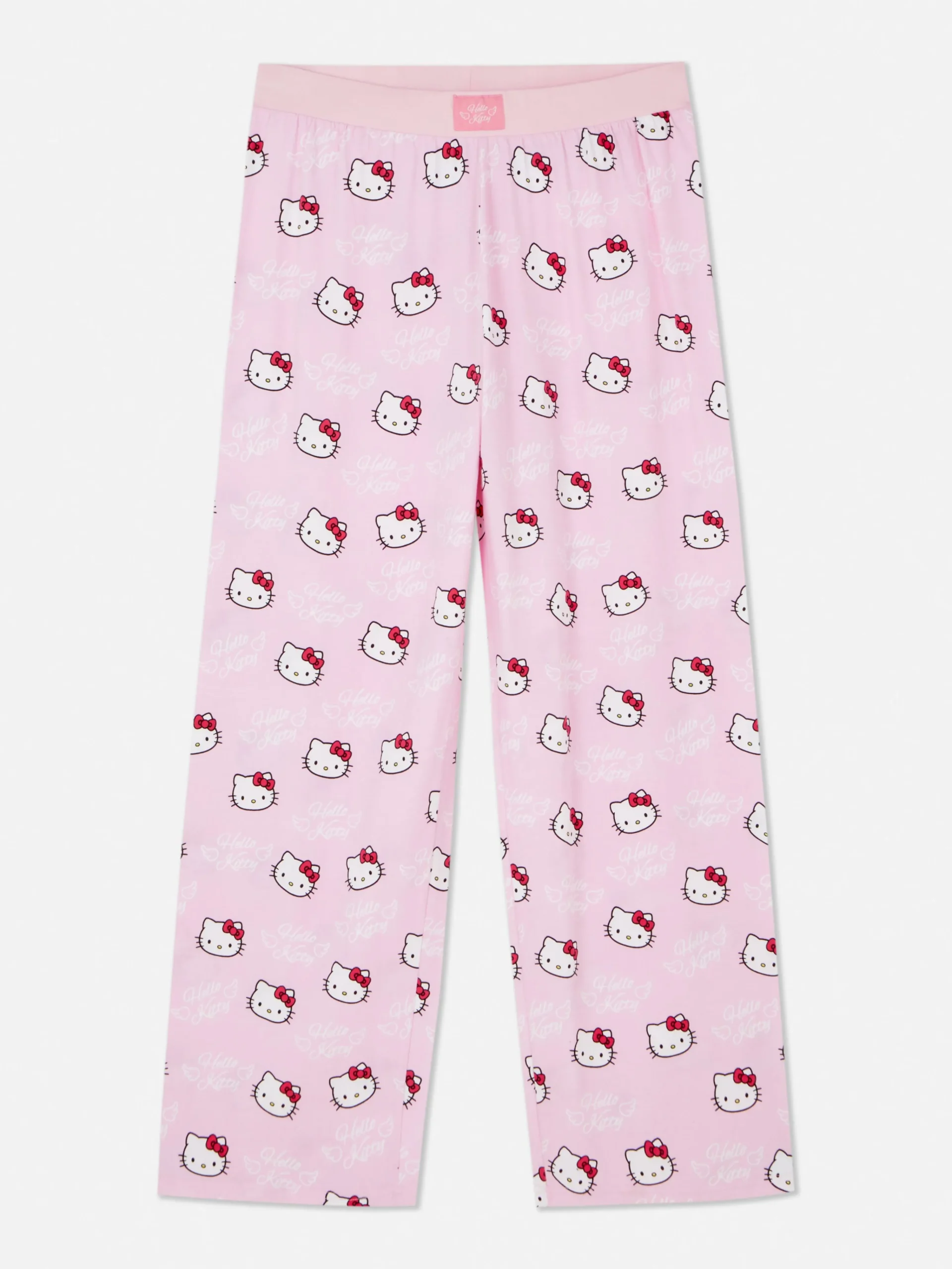„Hello Kitty“ Schlafanzughose Mit Weitem Beinschnitt Damen Schlafanzughosen