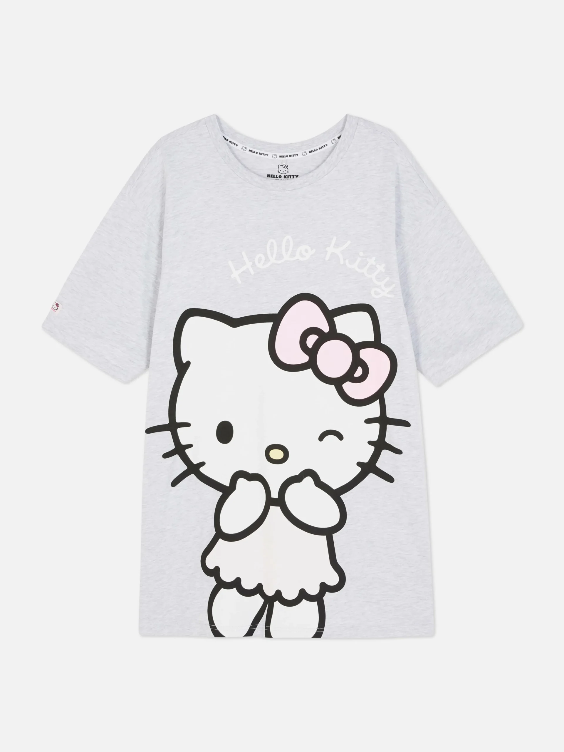 Hot „Hello Kitty“ Schlaf-T-Shirt Im Oversized-Look Damen Schlafshirts Und Nachthemden