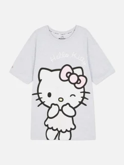Hot „Hello Kitty“ Schlaf-T-Shirt Im Oversized-Look Damen Schlafshirts Und Nachthemden
