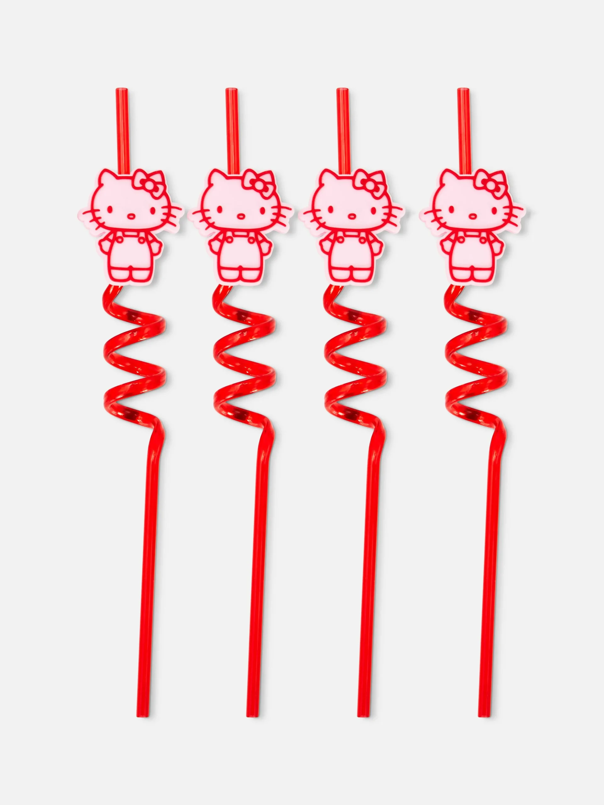 Discount „Hello Kitty“ Spiralstrohhalme, 4er-Pack Besteck Und Küchenutensilien