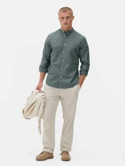 Outlet Hemd Mit Hochgerollten Ärmeln Und Knopfleiste Herren Hemden