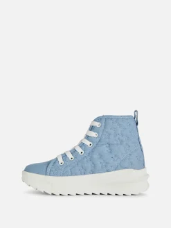 Clearance High-Top-Sneaker Mit Dicker Sohle Und Sternenmuster Kinder Sneakers