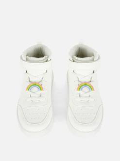 Clearance High-Top-Sneaker Mit Regenbogenanhänger Kinder Sneakers