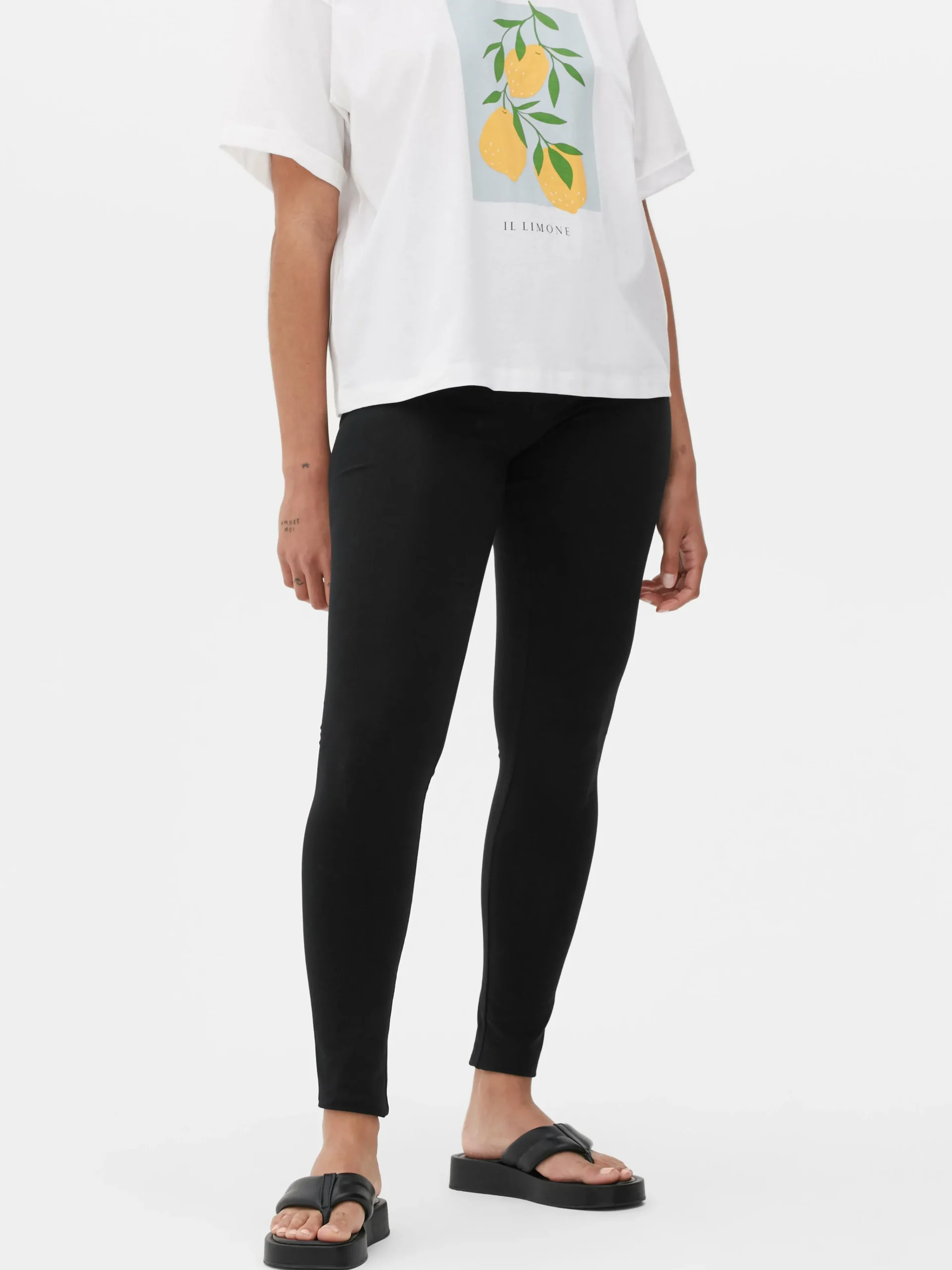 Outlet High-Waist-Leggings Damen Hosen Und Leggings