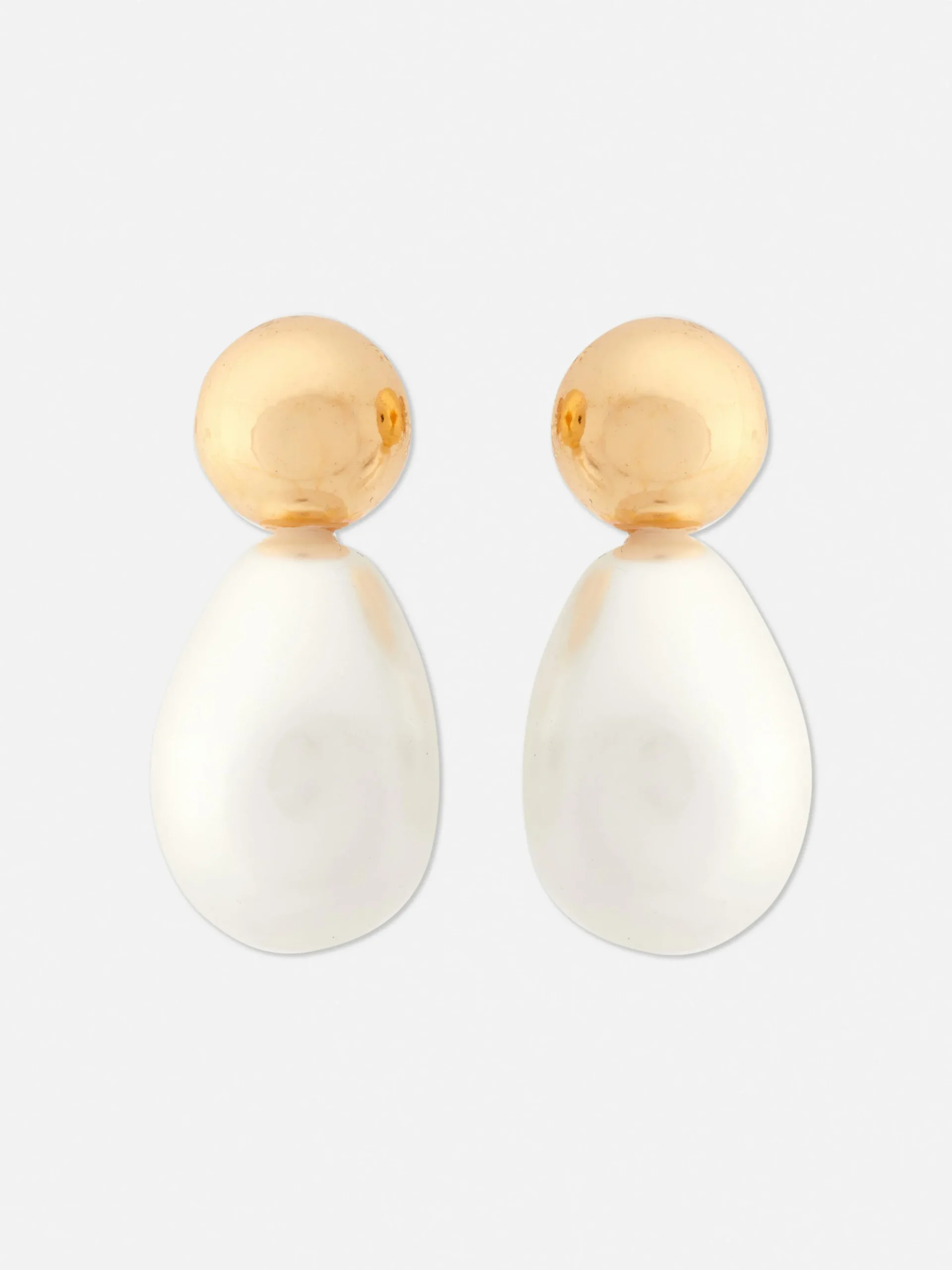 New Hängeohrringe Mit Kunstperlen Damen Schmuck