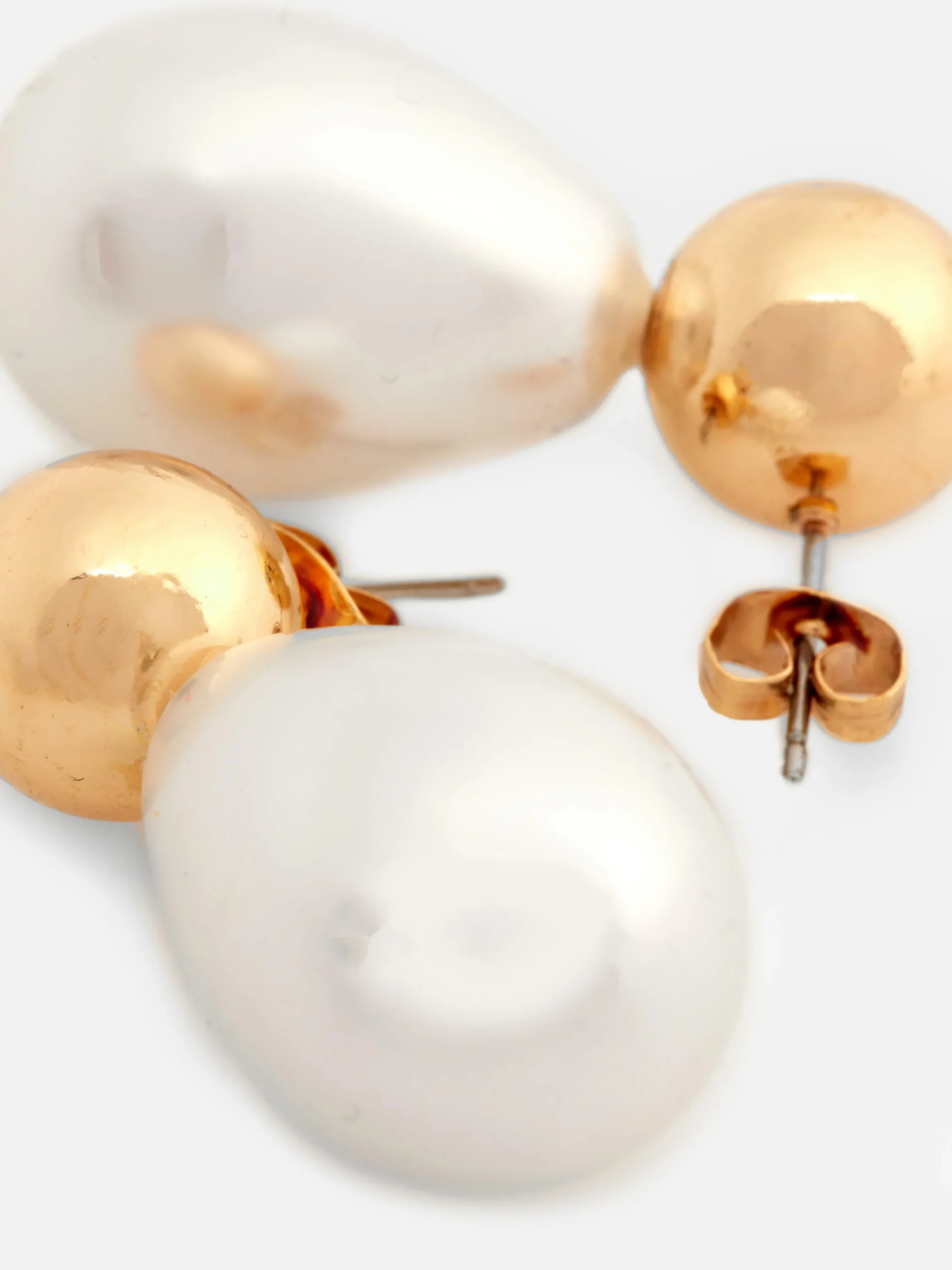 New Hängeohrringe Mit Kunstperlen Damen Schmuck