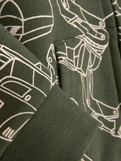 Online Hoodie Mit Grafik Und Reißverschluss Zum Kombinieren Kinder Hoodies Und Sweatshirts